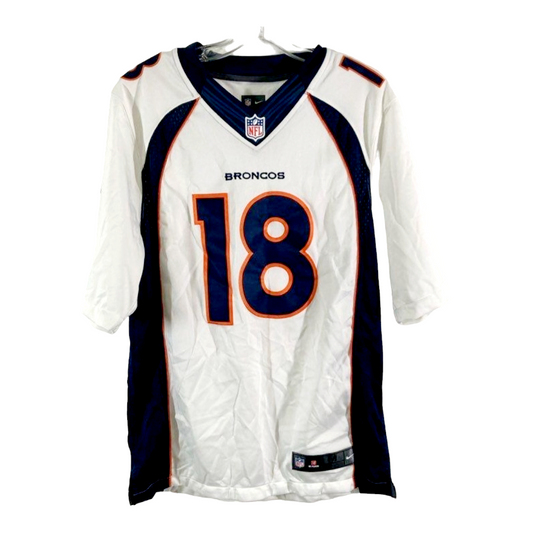 NFL *Denver Broncos "Peyton MANNING" #18 White Jersey (Sz M/40) On - Field