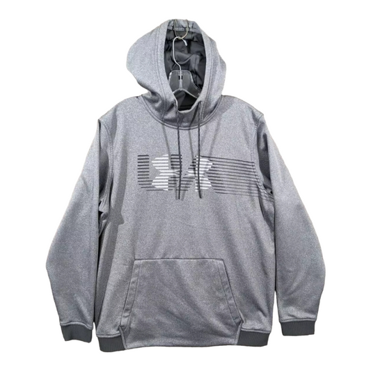 Under Armour Men's Gray Fleece Spectrum Pro Hoodie Warm-up Top (size XL)