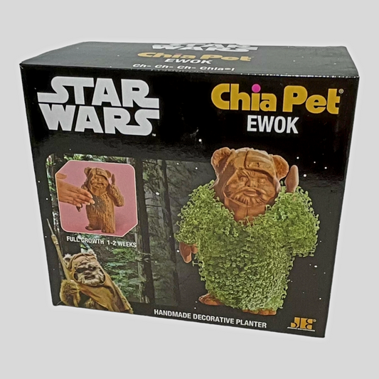 NIB *Star Wars Chi PET "EWOK" Pet Planter Figure Disney Lucasfilms