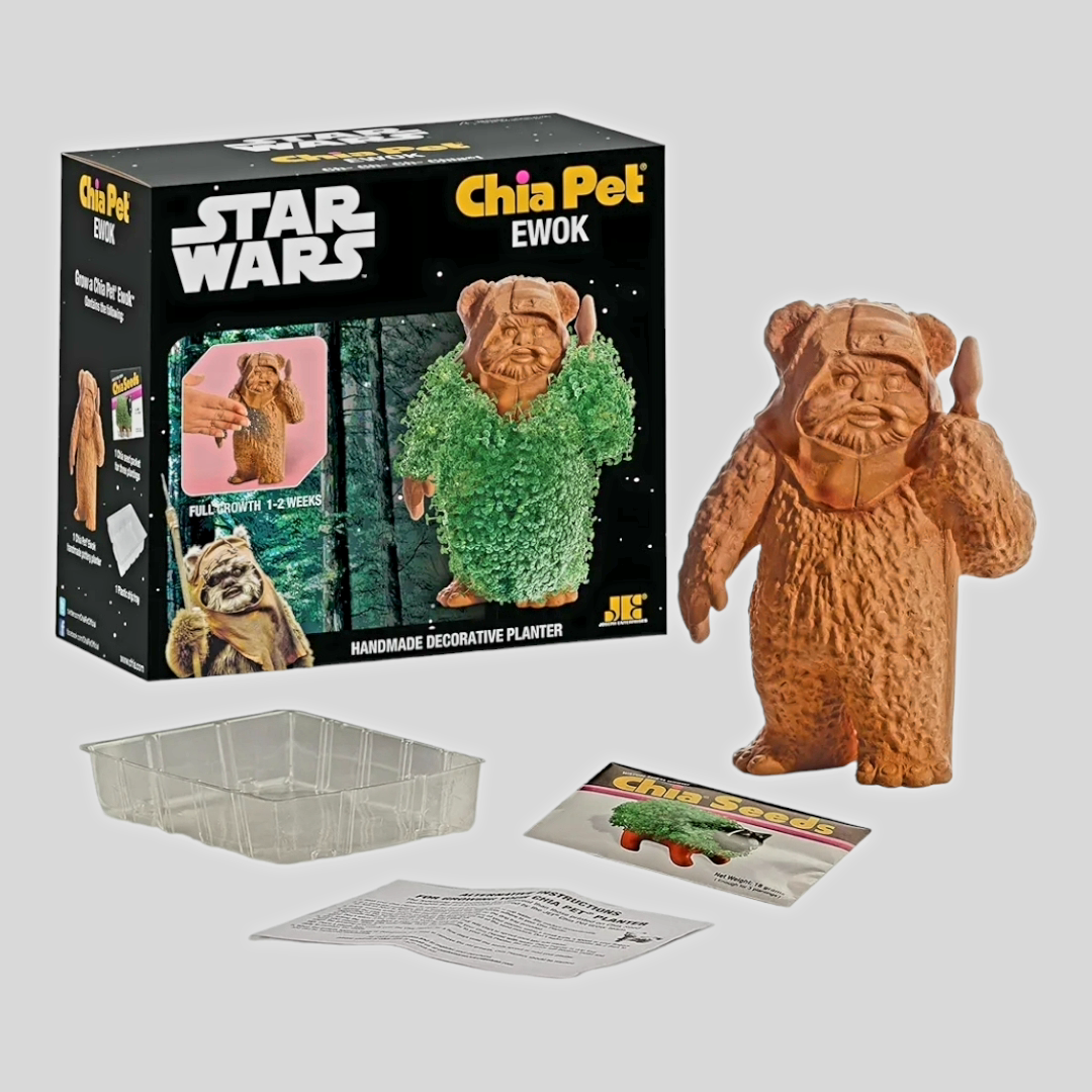 NIB *Star Wars Chi PET "EWOK" Pet Planter Figure Disney Lucasfilms