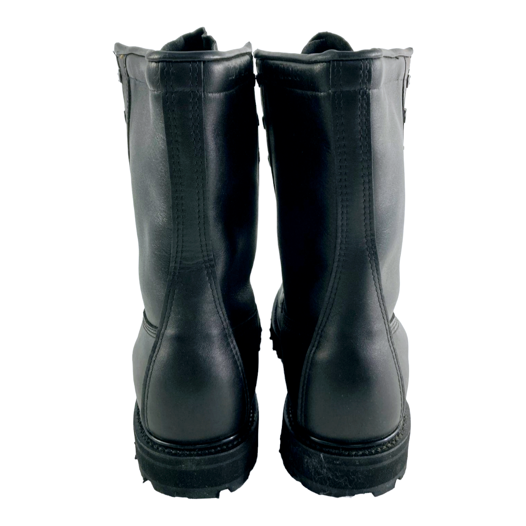 Vibram Men's Black Leather Lace-Up Vtg Combat Military 2-97 Insulated Boots (Sz 10)