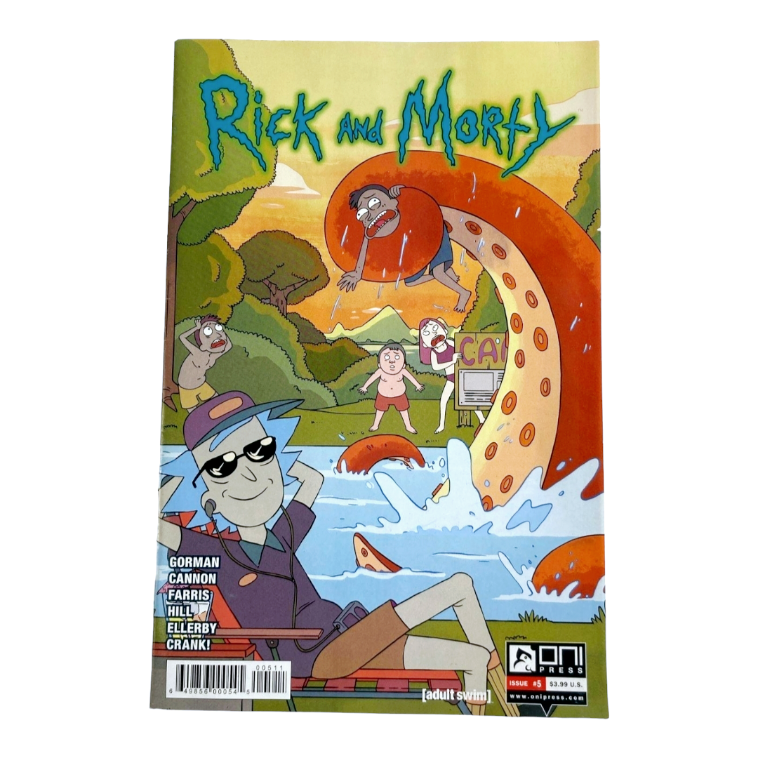 Three (3) *Rick & Morty Comic Books #5,7,9 with Plush Pickle Rick