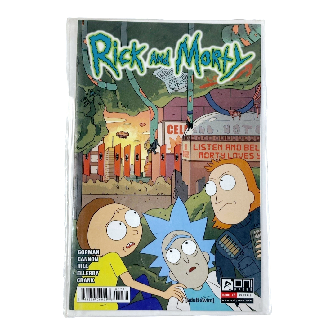 Three (3) *Rick & Morty Comic Books #5,7,9 with Plush Pickle Rick