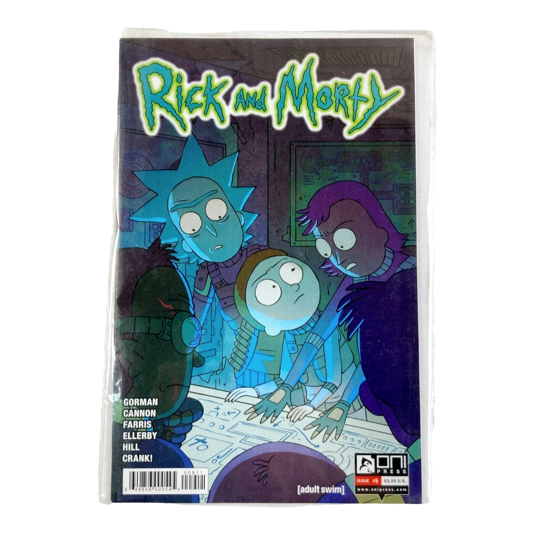 Three (3) *Rick & Morty Comic Books #5,7,9 with Plush Pickle Rick