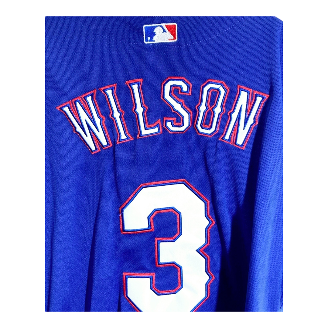 MLB *Texas Rangers Major League Baseball "Wilson" #3 Jersey (Size Medium/50)