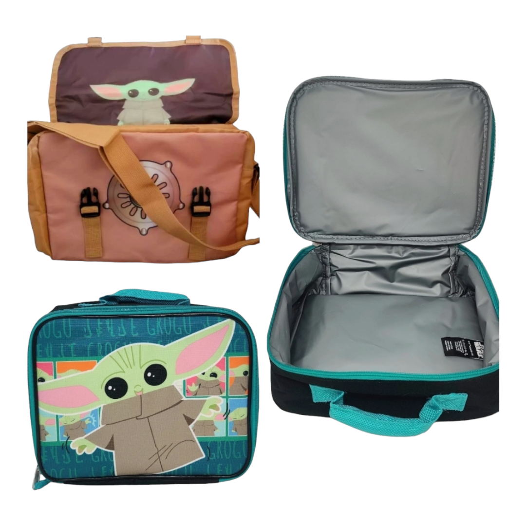 Disney Star Wars "Grogu" Lunch Bag - Baby Yoda & Mandalorian Messenger Bag