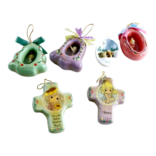 Vintage *Six (6) Precious Moments Ornaments Collection