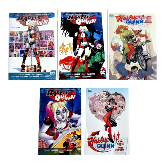 DC Comics *Five (5) Harley Quinn Bundle (Rebirth Deluxe #1-3, Harley #1,2)