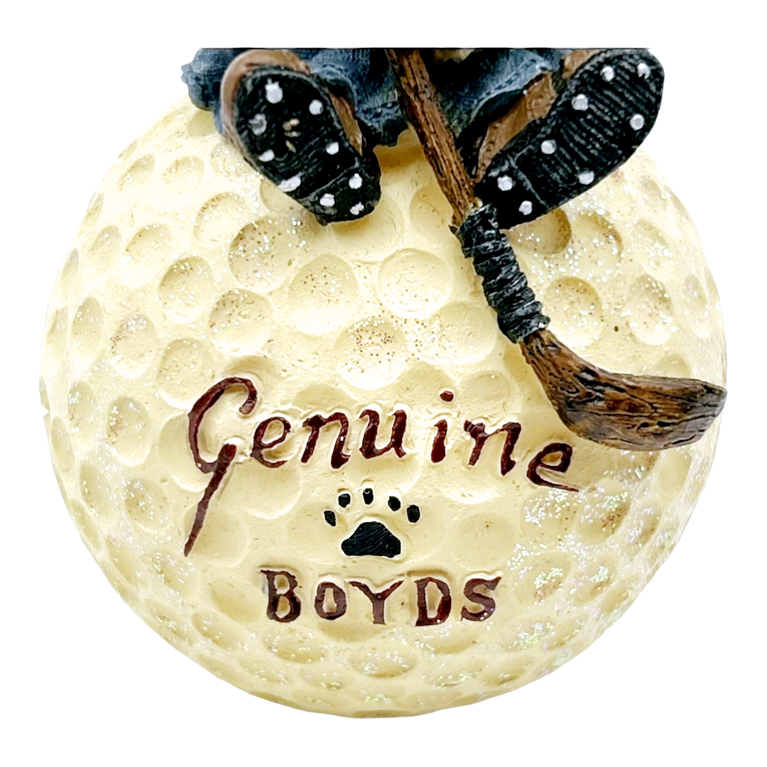 NIB *Boyds Bears "Nancy Driven To Win" Ornament Resin Golf Bearstone