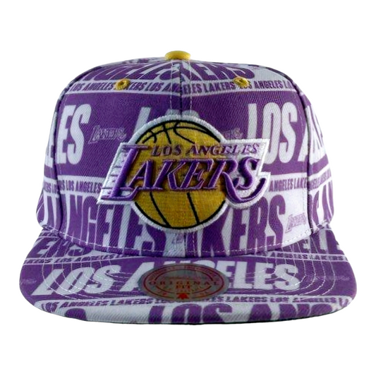 Mitchell & Ness NBA Los Angeles (LA Lakers) Purple & White Hat (size: OSFM)