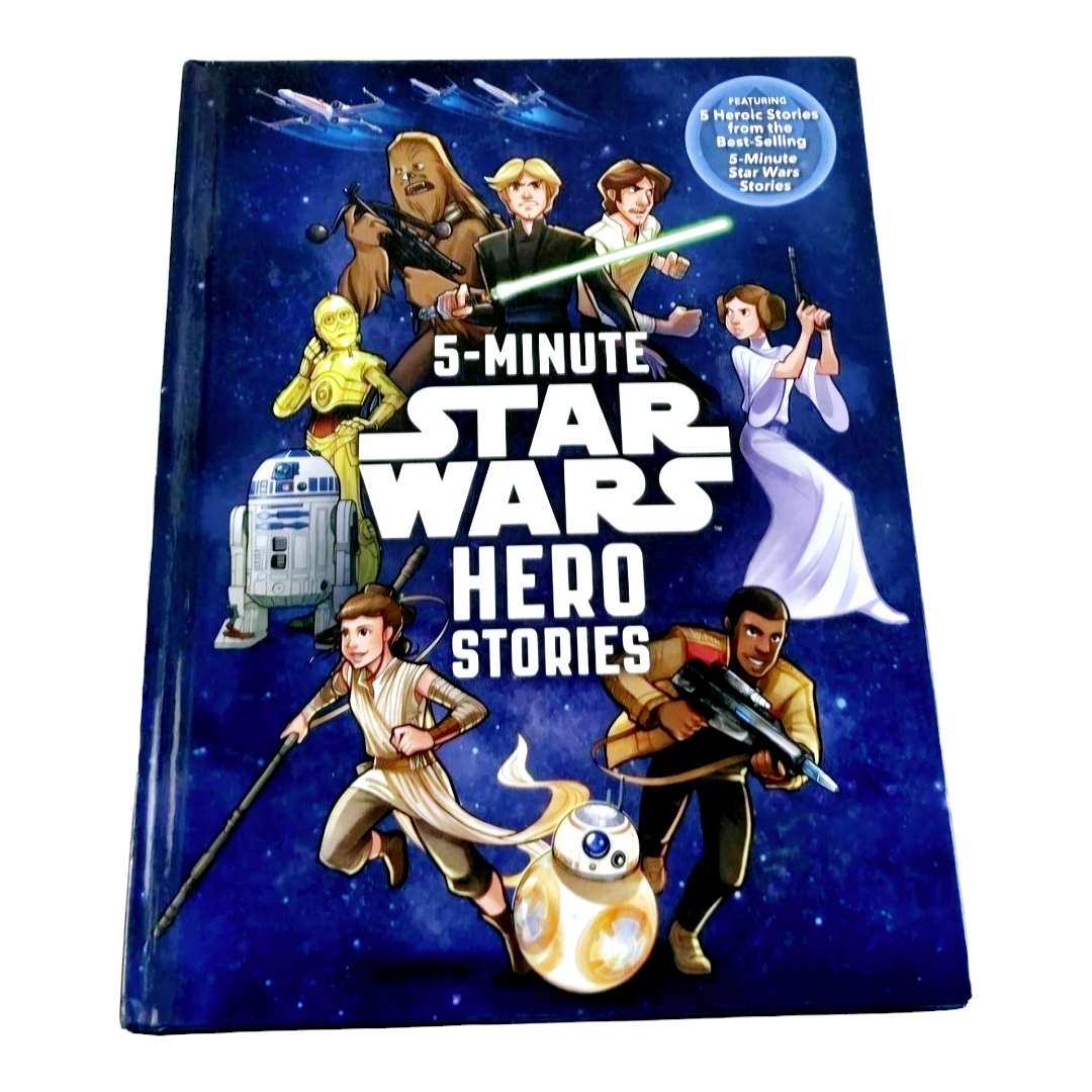 Three *Star Wars 5-Minute Stories (Strike Back, Hero Stories, ABC-3PO) HC Books