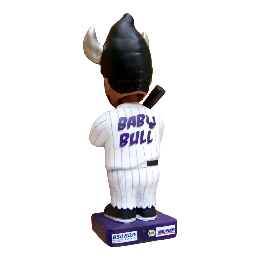 Colorado Rockies "Wilin Rosario" Gnome Baby Bull Bobblehead (2014) in Box