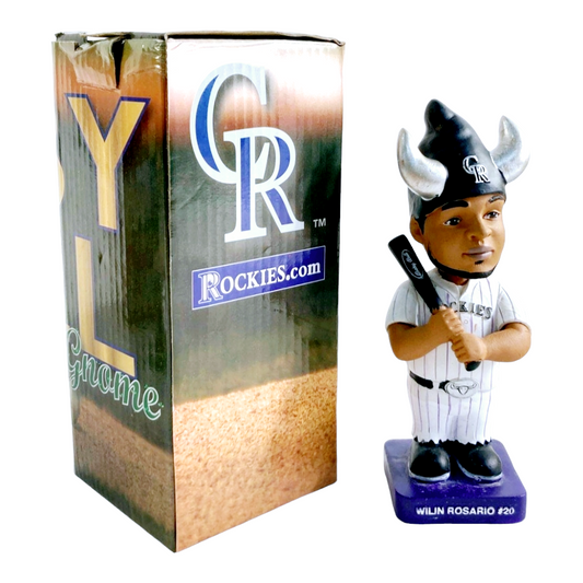 Colorado Rockies "Wilin Rosario" Gnome Baby Bull Bobblehead (2014) in Box