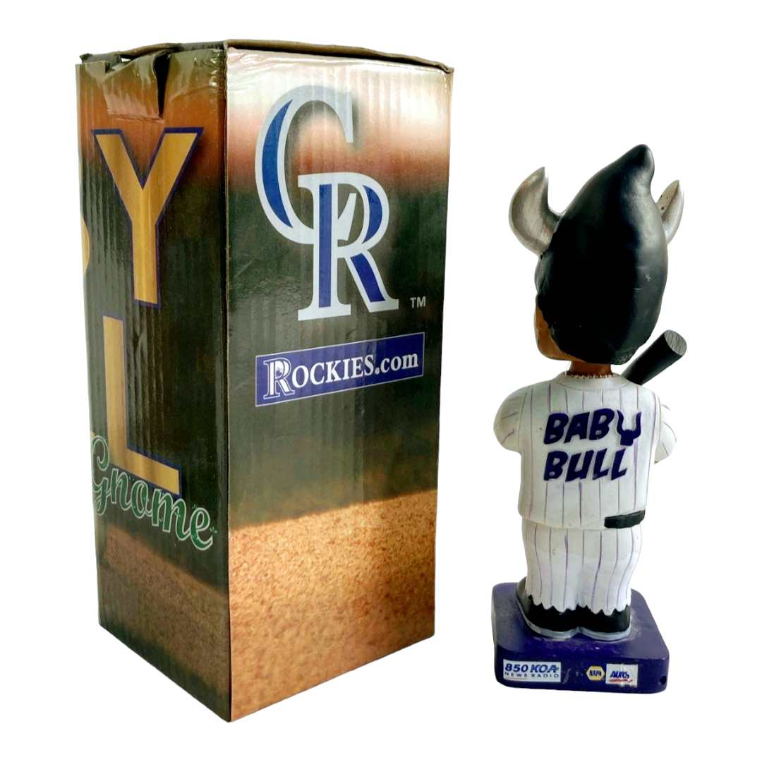 Colorado Rockies "Wilin Rosario" Gnome Baby Bull Bobblehead (2014) in Box