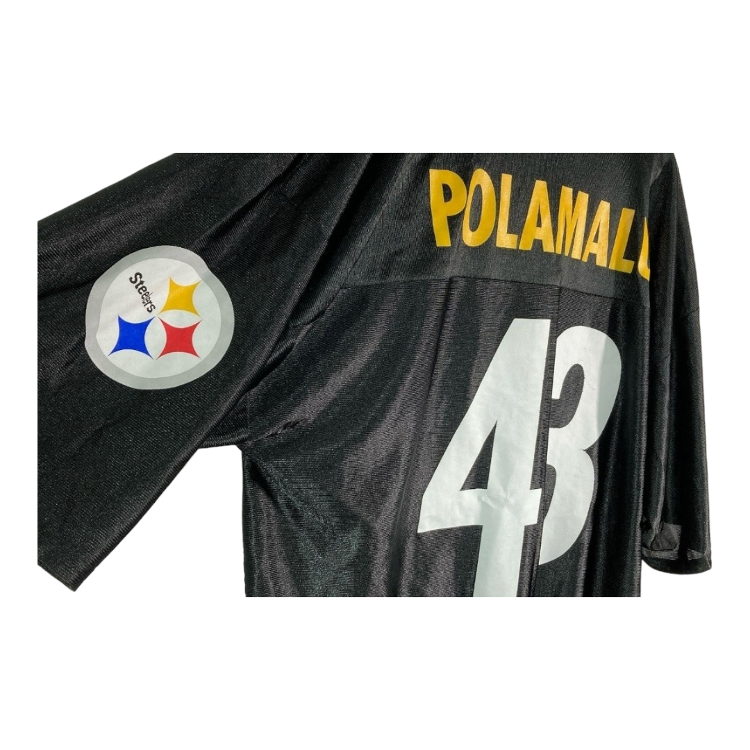 NFL *Team Apparel #43 'Pittsburgh Steelers Football Troy Polamalu Jersey (2XL)