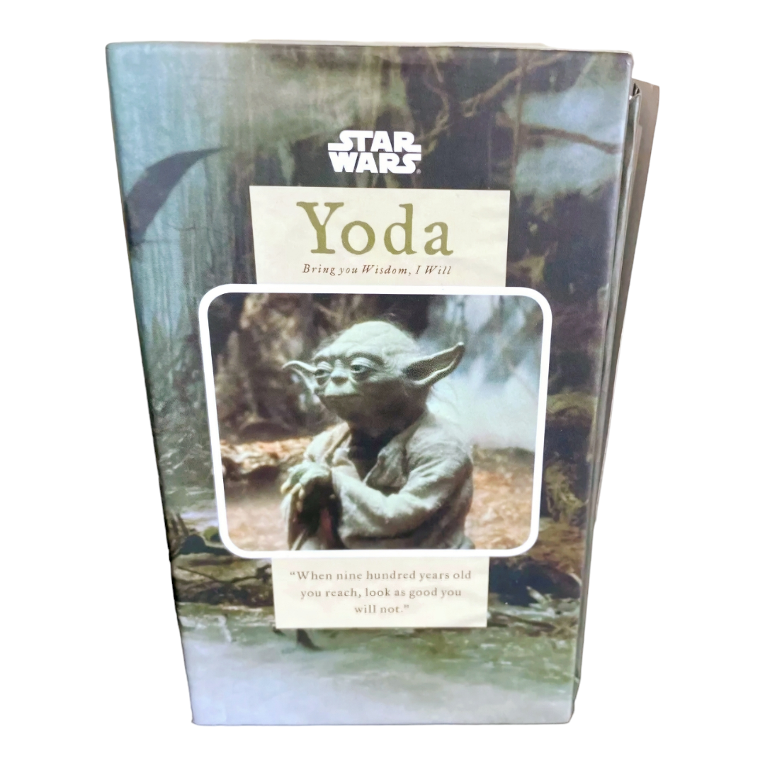 NIB *Star Wars: YODA Bring You Wisdom, I Will Statue Figurine With Book (2010)