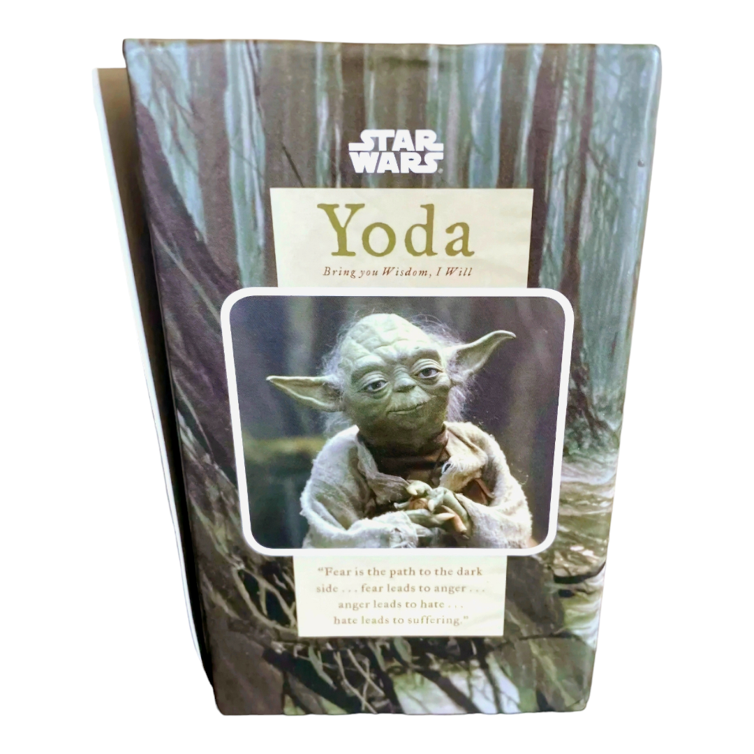 NIB *Star Wars: YODA Bring You Wisdom, I Will Statue Figurine With Book (2010)