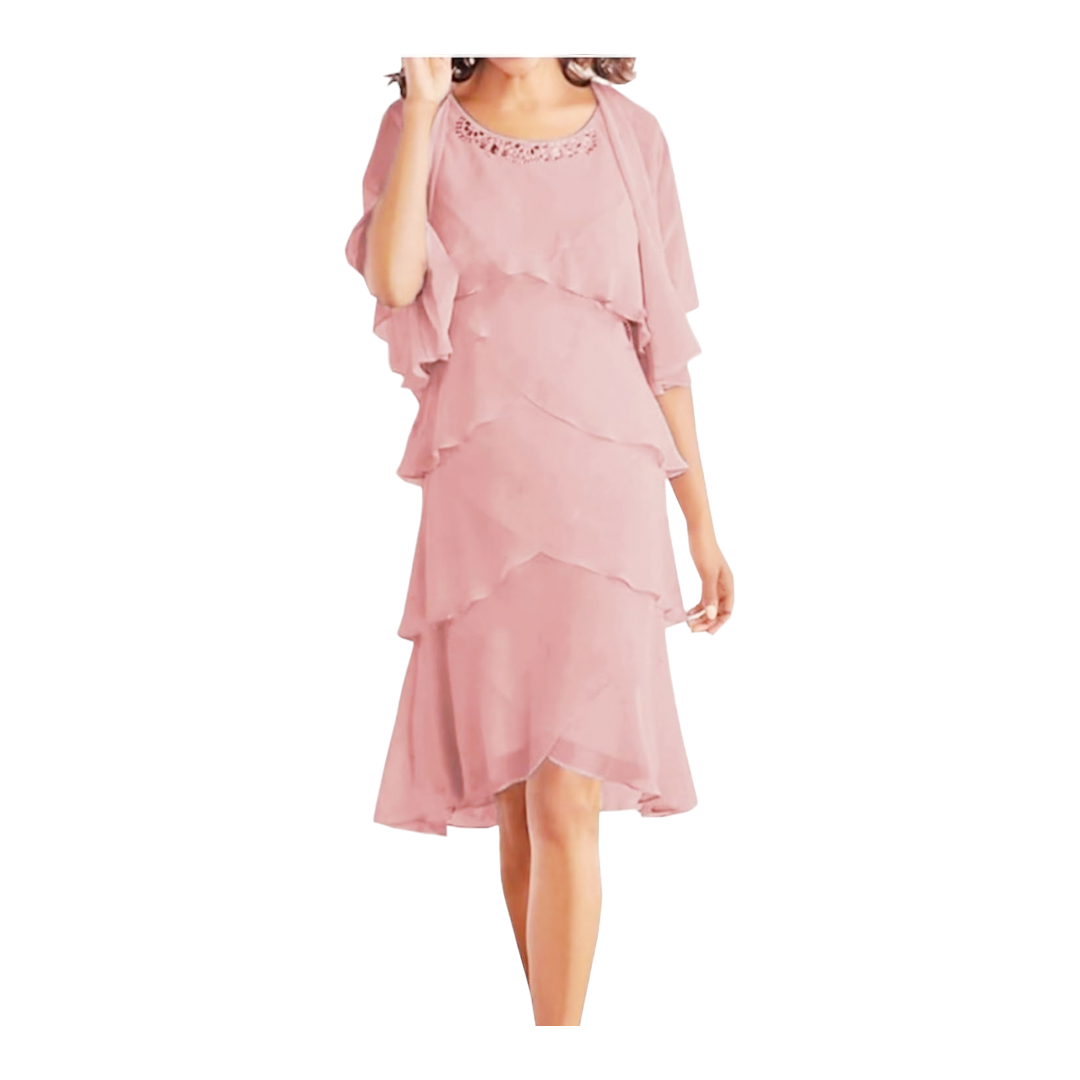 NWT *Draper's & Damon's 2-Piece Pink Formal Dress (Size 14)