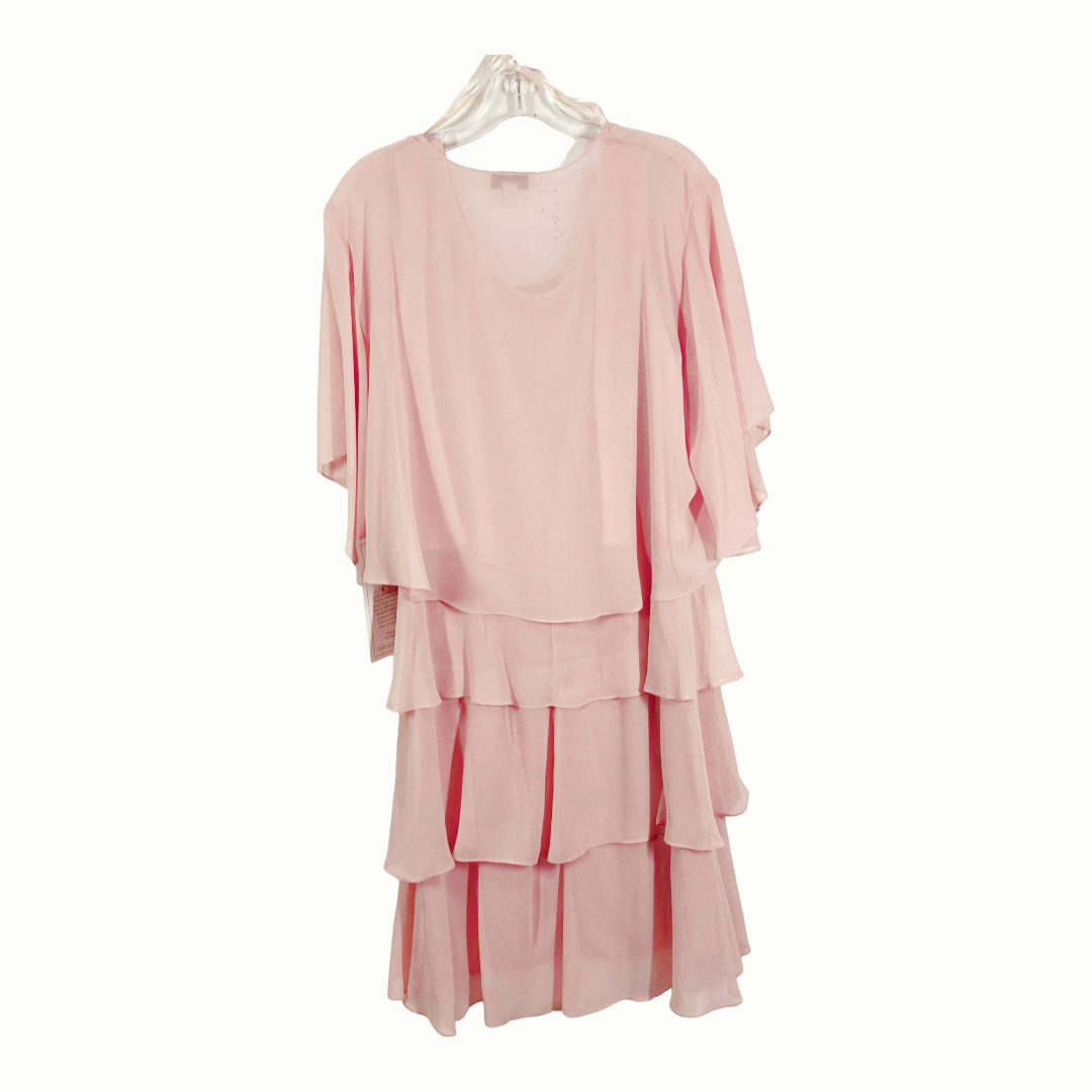 NWT *Draper's & Damon's 2-Piece Pink Formal Dress (Size 14)