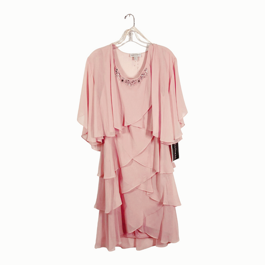 NWT *Draper's & Damon's 2-Piece Pink Formal Dress (Size 14)