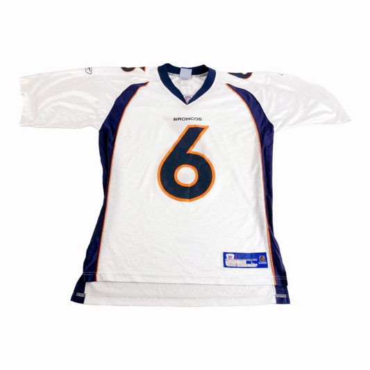 NFL *Denver Broncos "Jay CUTLER" #6 White Jersey (Sz L) On - Field Reebok