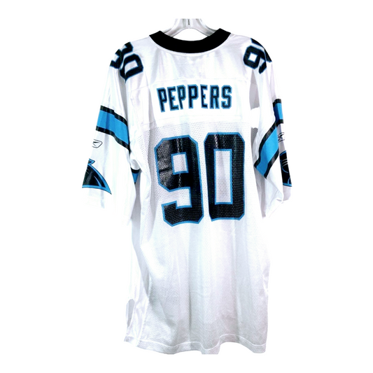 NFL *Carolina Panthers "Julius PEPPERS" #90 White Jersey (Sz XL) Reebok