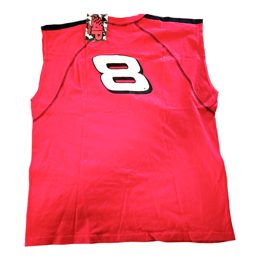 NWT *AP Action "Dale Jr." #8 Sleeveless Red T-Shirt (Size XLarge) NASCAR