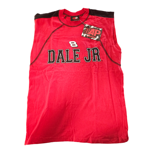 NWT *AP Action "Dale Jr." #8 Sleeveless Red T-Shirt (Size Medium) NASCAR