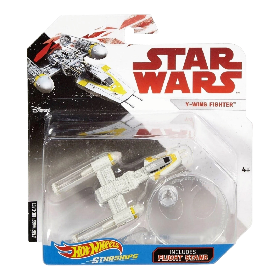 NIB *Star Wars / Hot Wheels (Y-Wing Fighter) & (Resistance Bomber) Stands