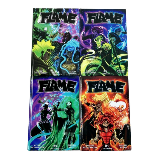 Ultimate Graphic Novels 'FLAME' Hardback Books #1-4 (All 4 Books Signed)