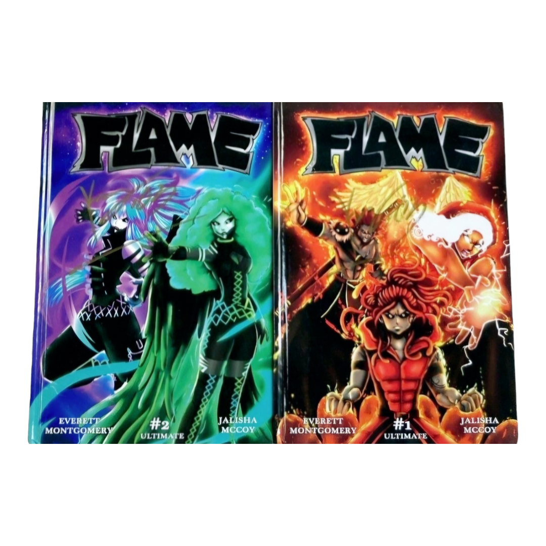 Ultimate Graphic Novels 'FLAME' Hardback Books #1-4 (All 4 Books Signed)