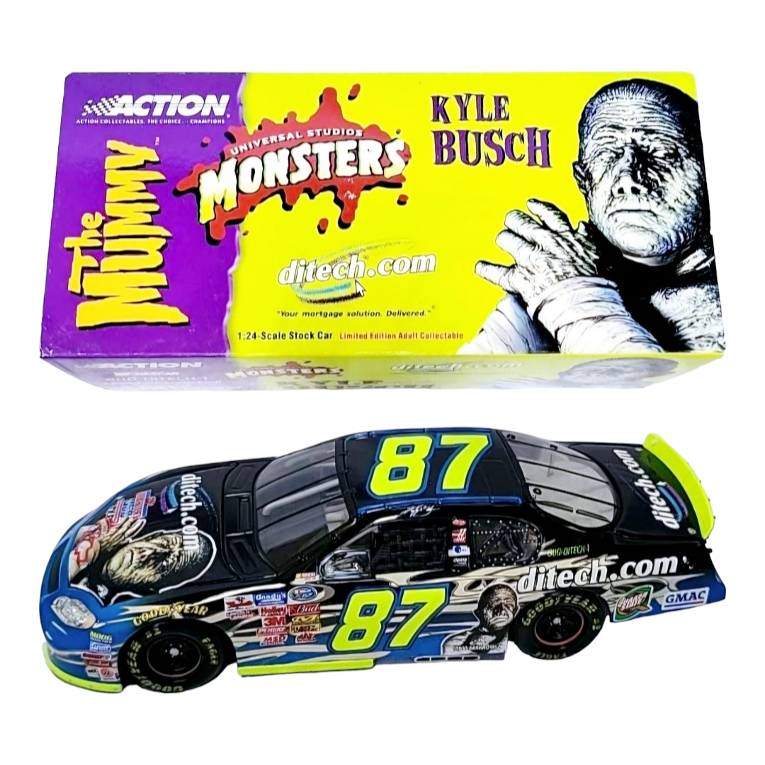 NIB *Kyle Busch, #87  Munster's '03 Monte Carlo 1:24 Action Car NASCAR