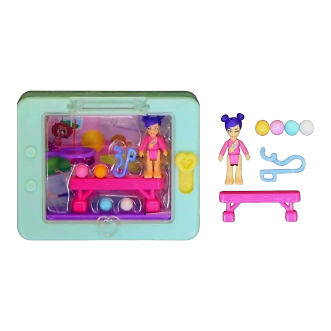 New *Polly Pocket Tiny Games Playset - Gymnastics