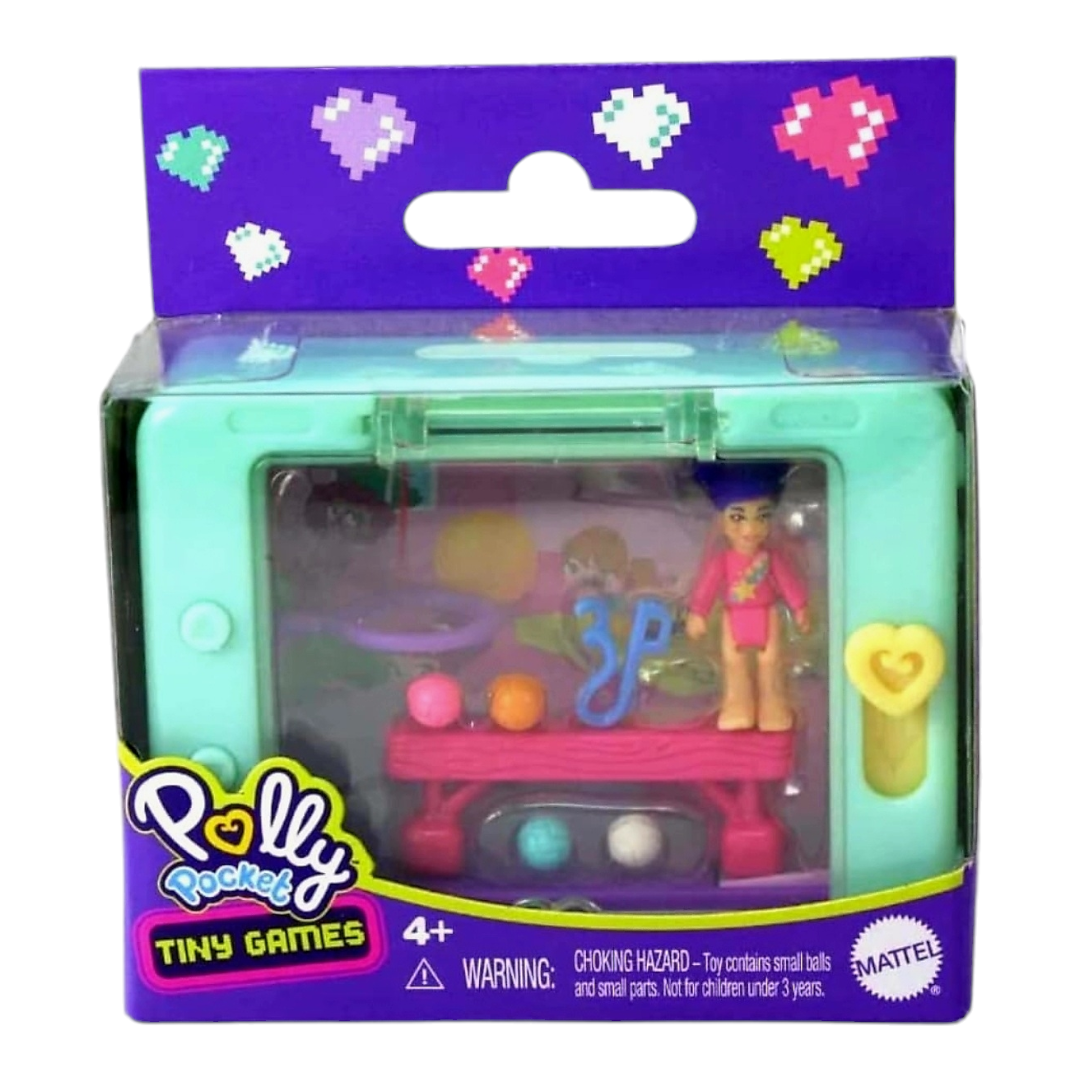 New *Polly Pocket Tiny Games Playset - Gymnastics