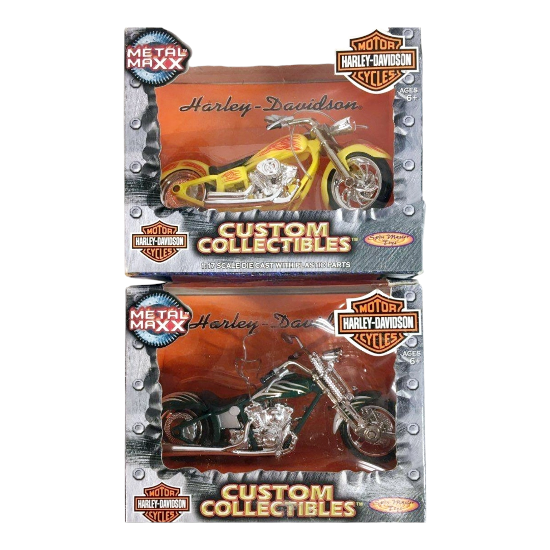 New *Four (4) Minature Maisto & Metal Maxx "Harley Davidson" Figures