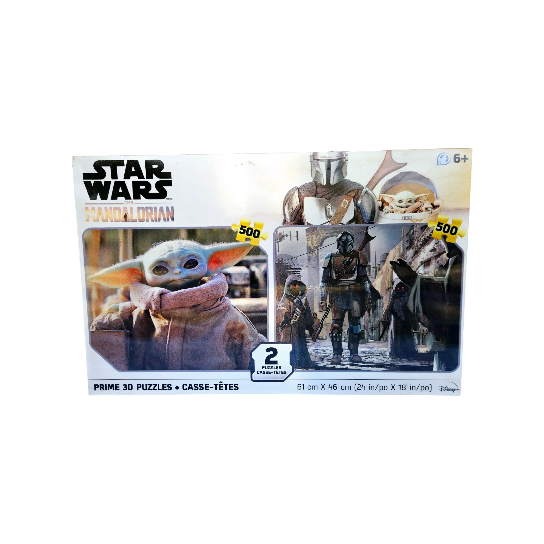 NIB *Star Wars: The Mandalorian 3D Puzzles 2pk 500pc Each Baby Yoda