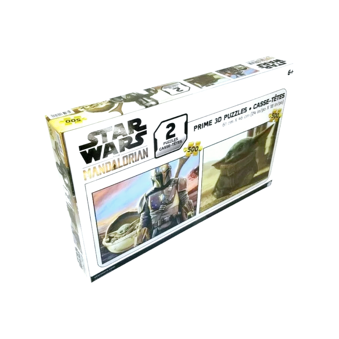 NIB *Star Wars: The Mandalorian 3D Puzzles 2pk 500pc Each Baby Yoda