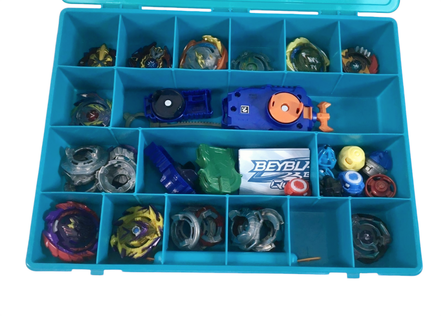 BEYBLADE *Storage Organizer w/ 30+ Beyblades + Components