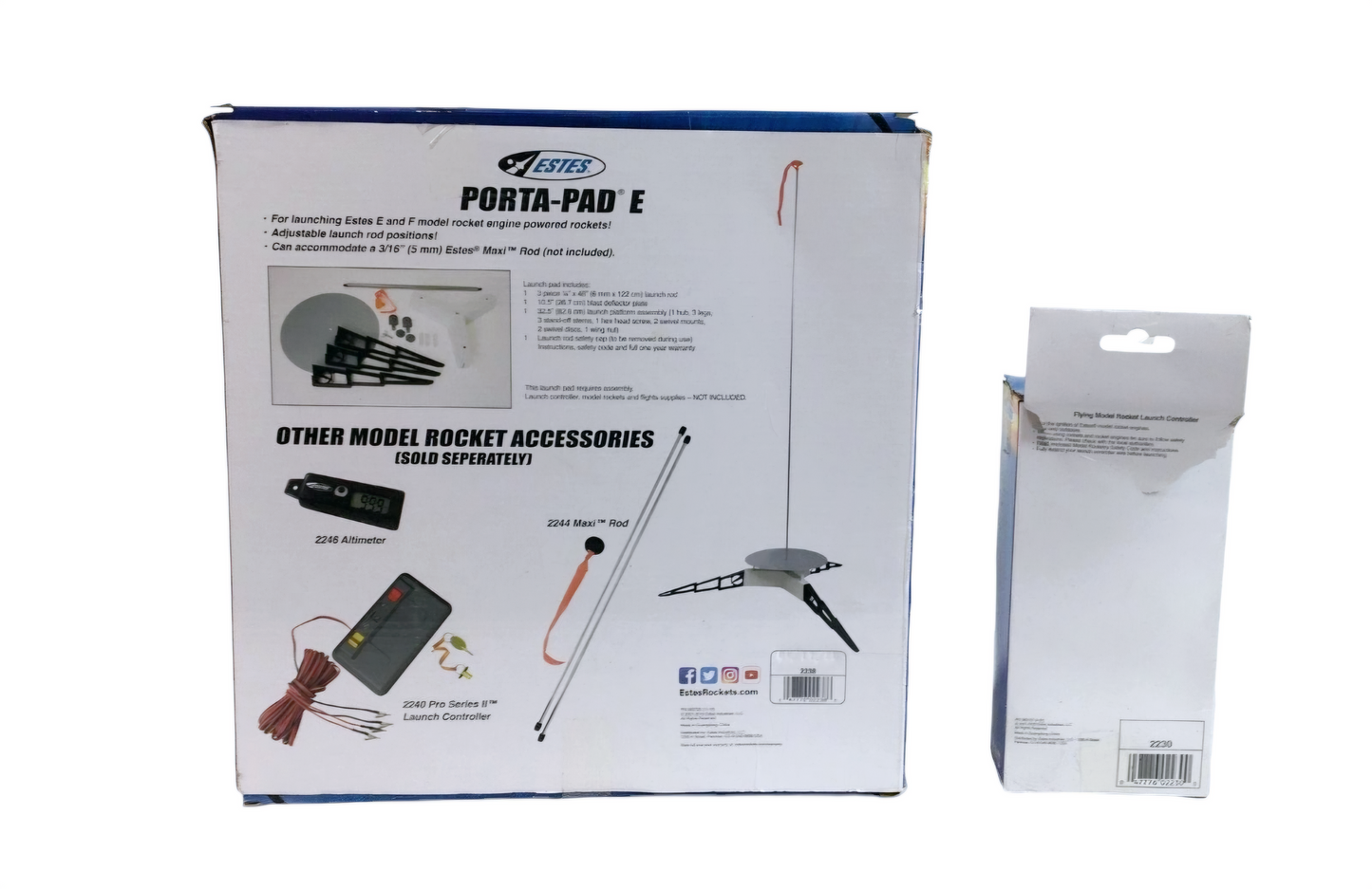 NIB *ESTES Model Rocket Launch Porta-Pad & Launch Controller