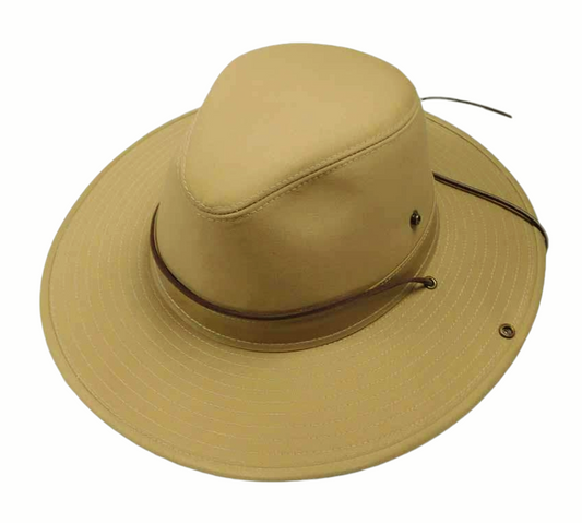 Hatquarters USA *Henschel Side Snap Aussie Sun Hat - Khaki Large (23")