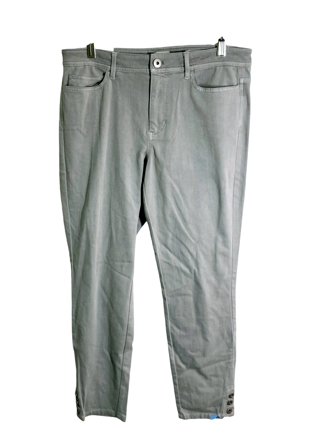 NWT *J. Jill High Rise Straight Leg Gray Denim Women's Pants (Size 10)