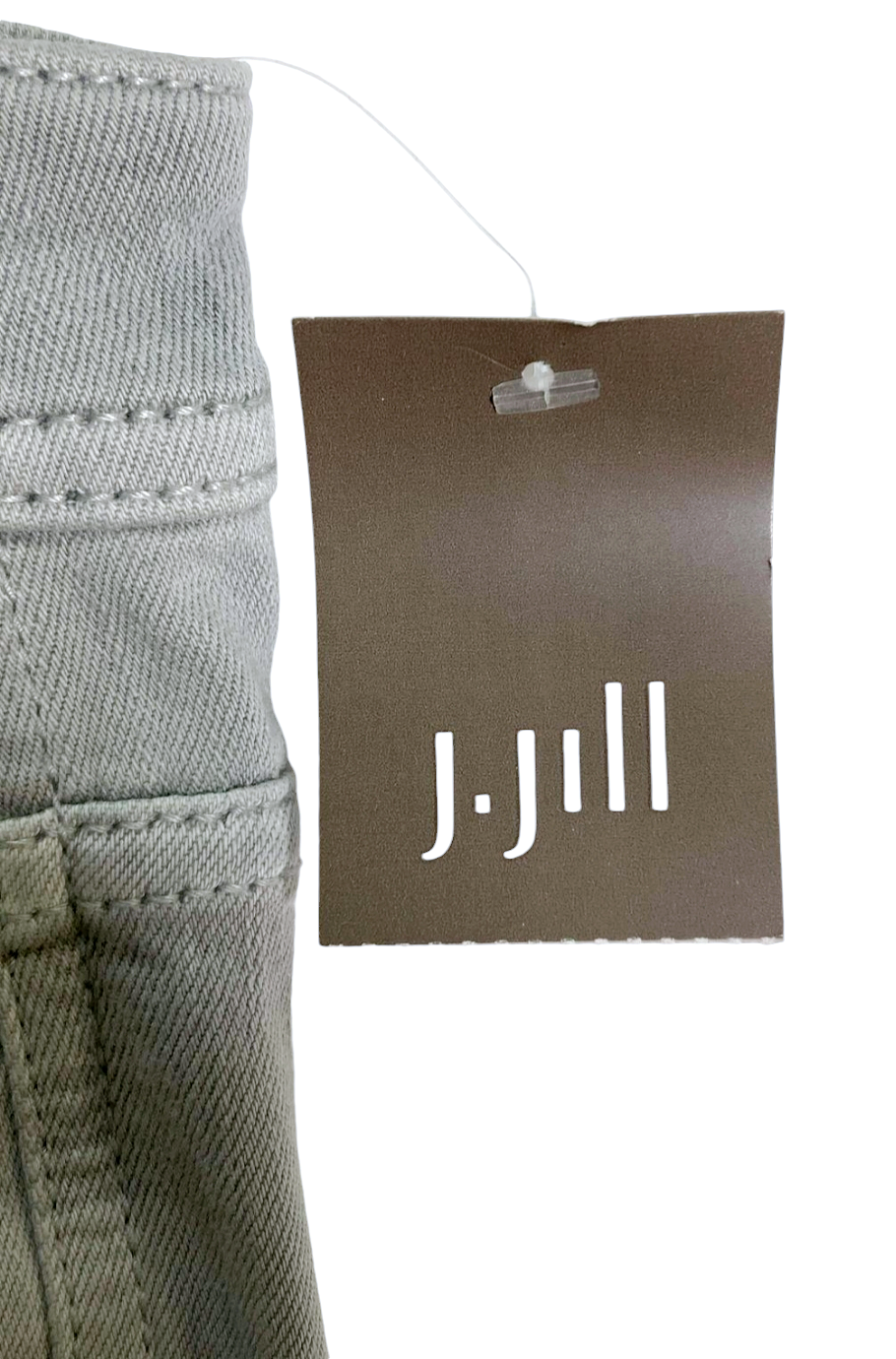 NWT *J. Jill High Rise Straight Leg Gray Denim Women's Pants (Size 10)