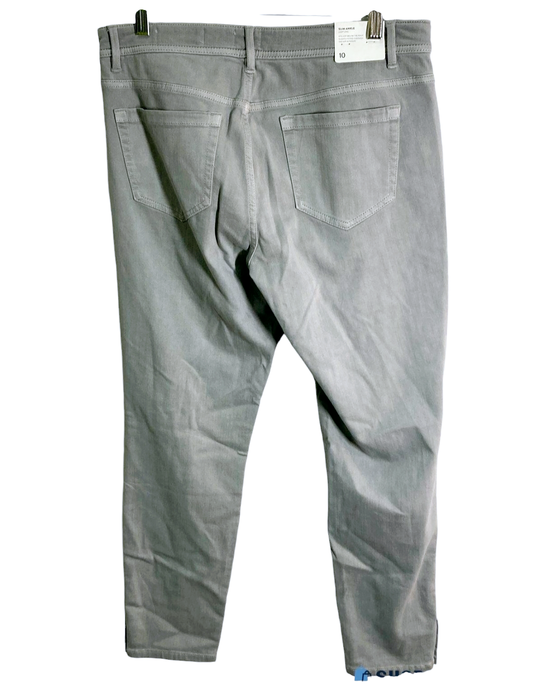 NWT *J. Jill High Rise Straight Leg Gray Denim Women's Pants (Size 10)