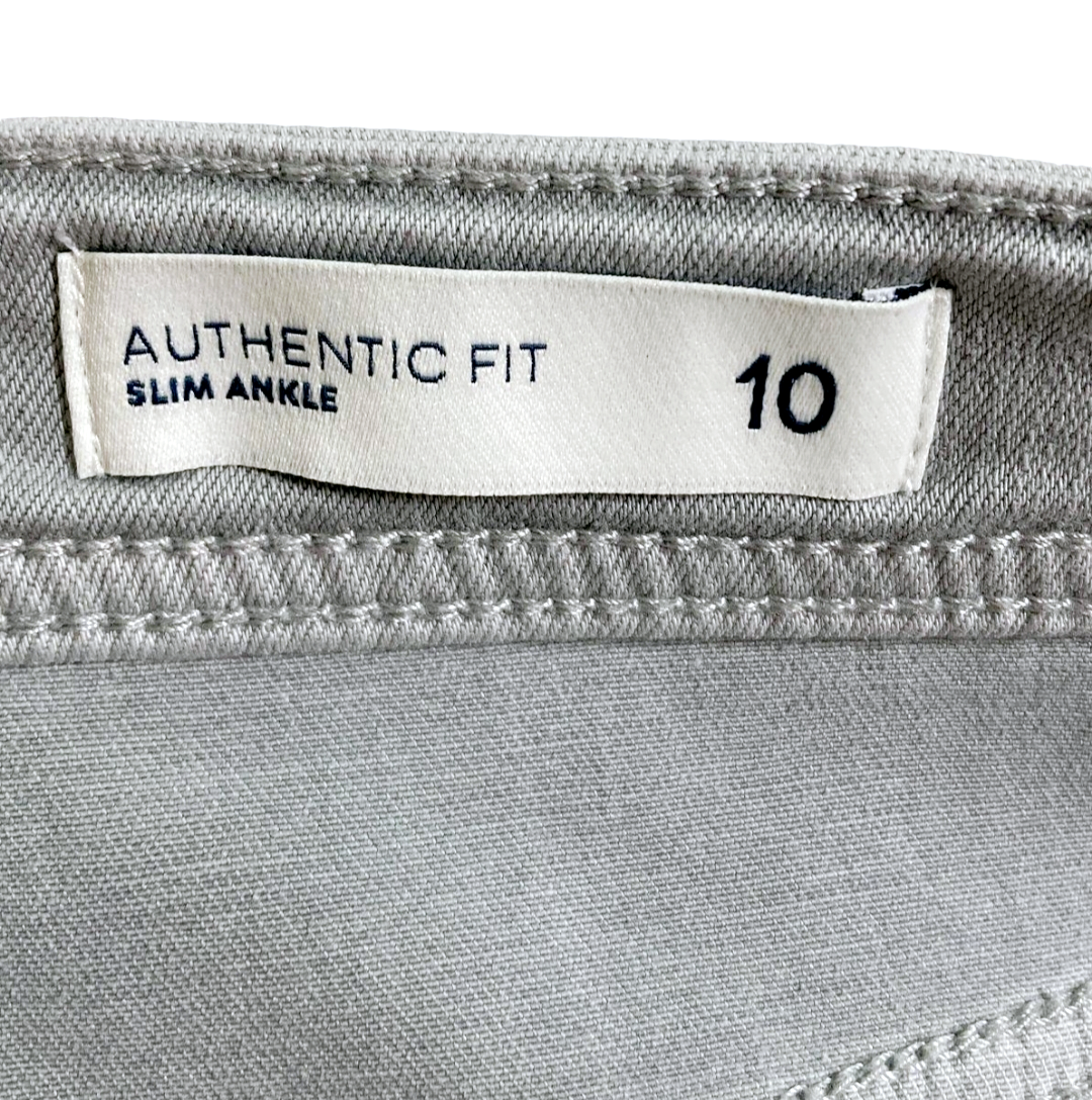 NWT *J. Jill High Rise Straight Leg Gray Denim Women's Pants (Size 10)