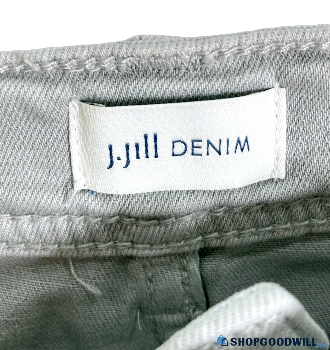 NWT *J. Jill High Rise Straight Leg Gray Denim Women's Pants (Size 10)