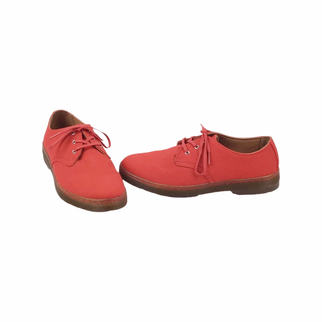 Dr. Doc Martens Gizelle Fashion Red Canvas Oxfords Women's (sz  6L)