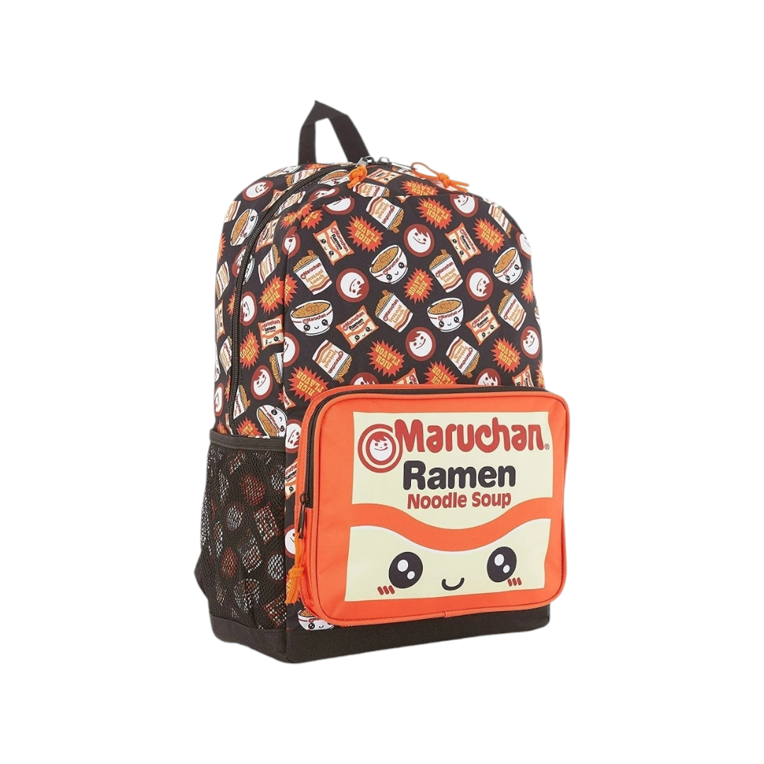 Maruchan Cup of Noodles Backpack 'Happiness in a Cup' Ramen Noodles Bookbag