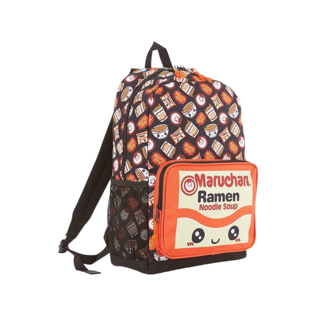 Maruchan Cup of Noodles Backpack 'Happiness in a Cup' Ramen Noodles Bookbag