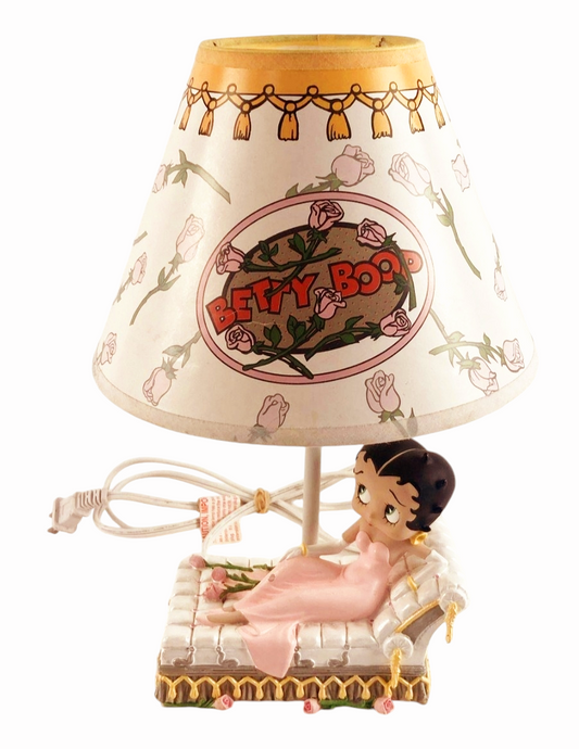 Vintage 90s Betty Boop Lamp 'Bed of Roses' #10343 - Great Condition! (No Box)