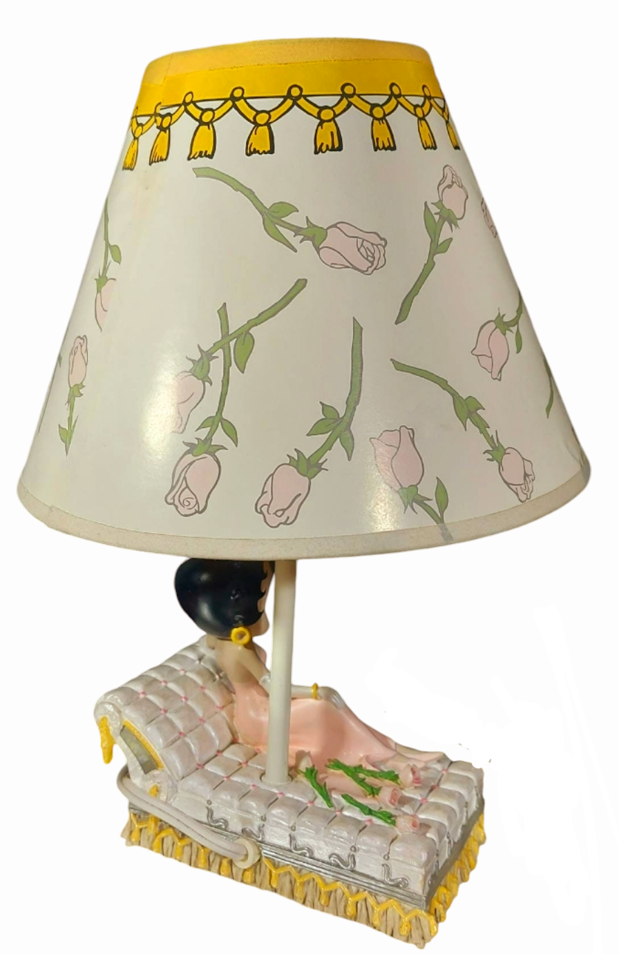 Vintage 90s Betty Boop Lamp 'Bed of Roses' #10343 - Great Condition! (No Box)